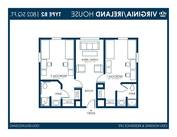 Virginia and Ireland Floor Plans